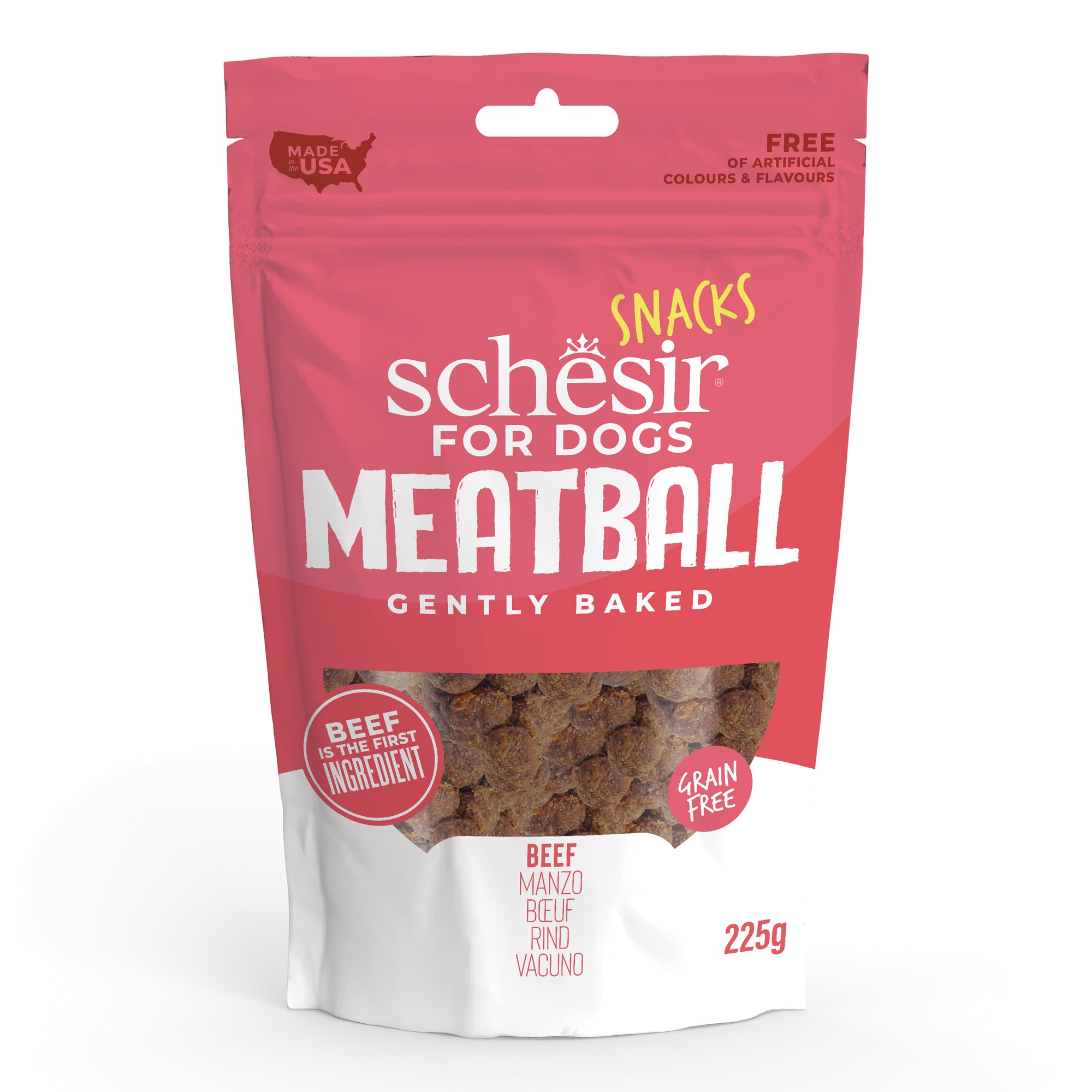 Snacks au bœuf en mini boules - pause 225g en sachet