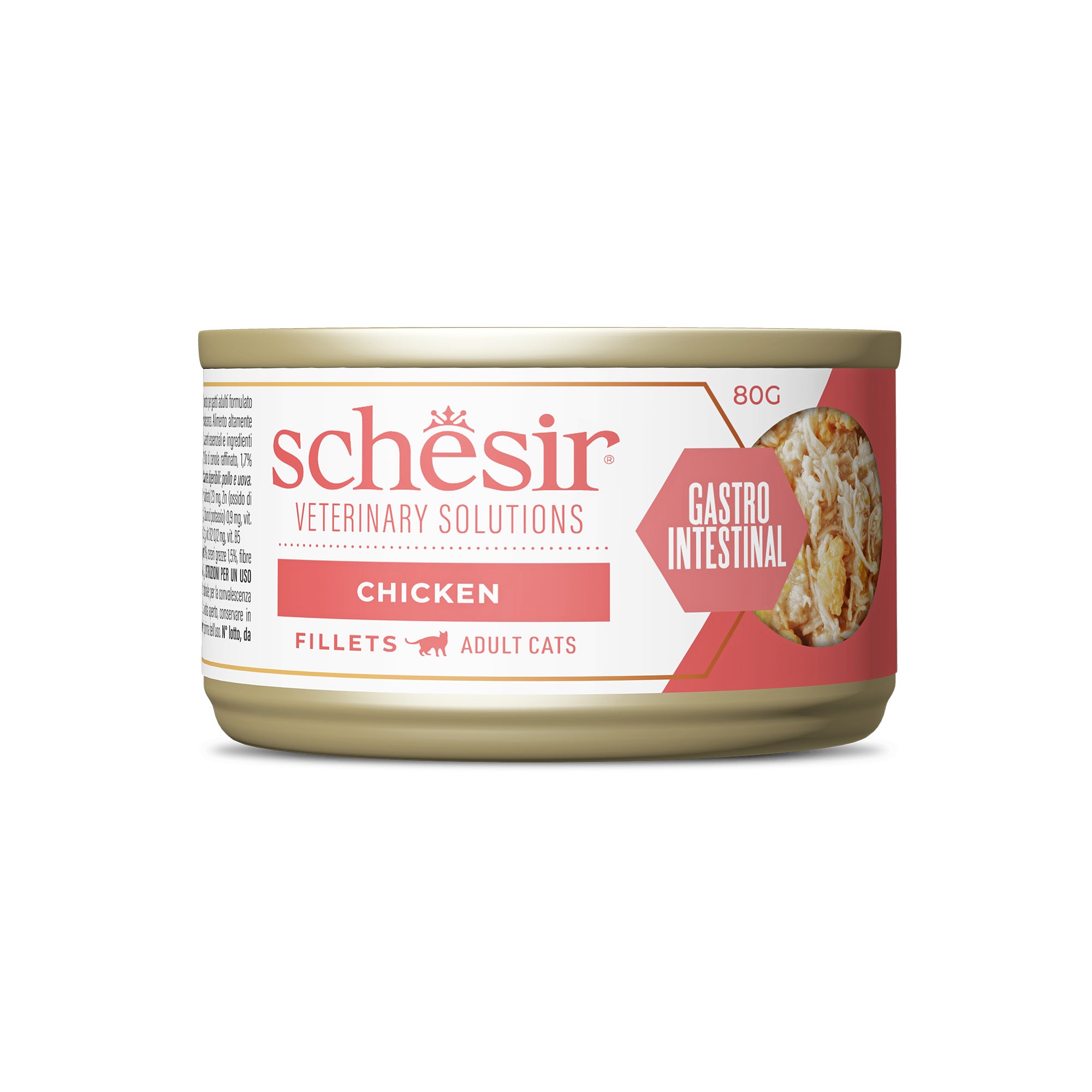 Schesir Veterinary Solution Gastro Intestinal Filetti al Pollo 8x80g