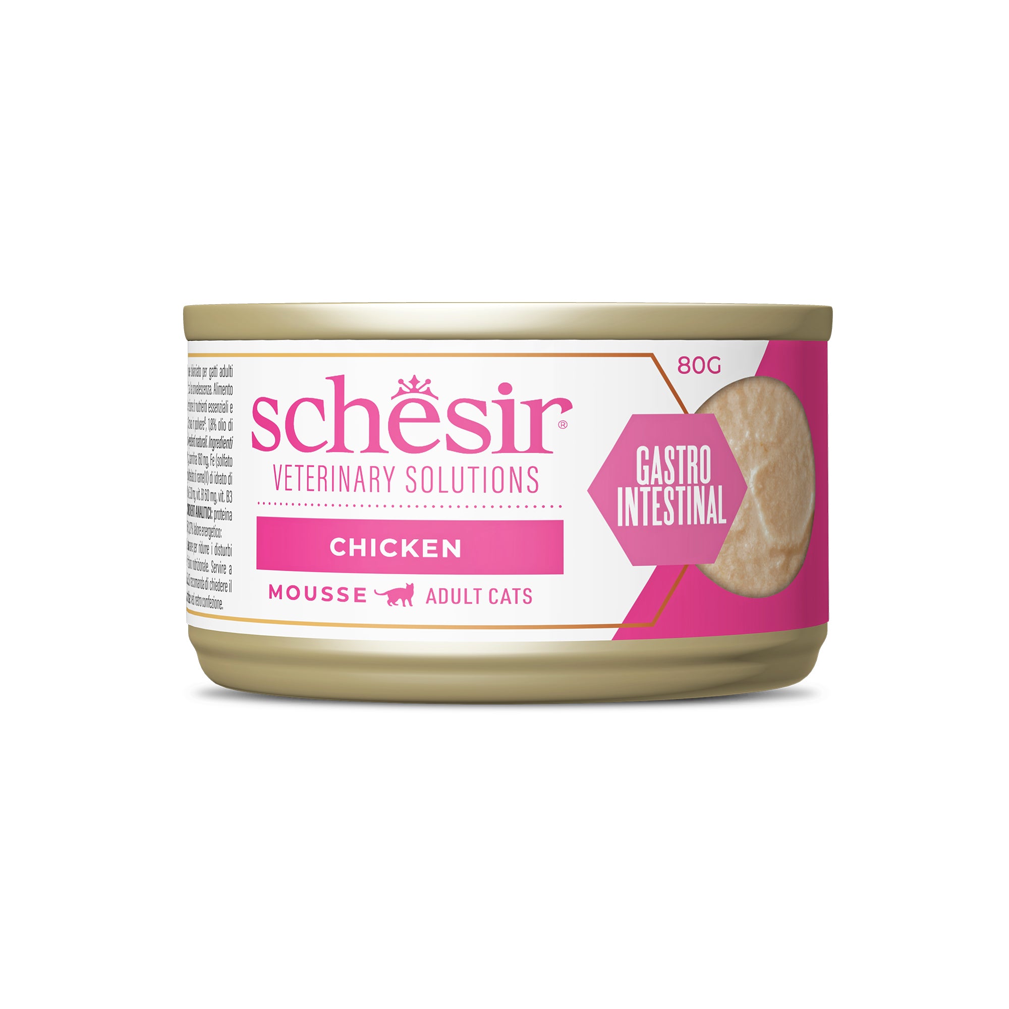 Schesir Veterinary Solution GastroIntestinal Mousse Pollo 8x80g